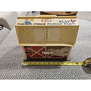 Vintage Fisher Price 1967 Play Family Farm Barn Only- Little People- See Pics